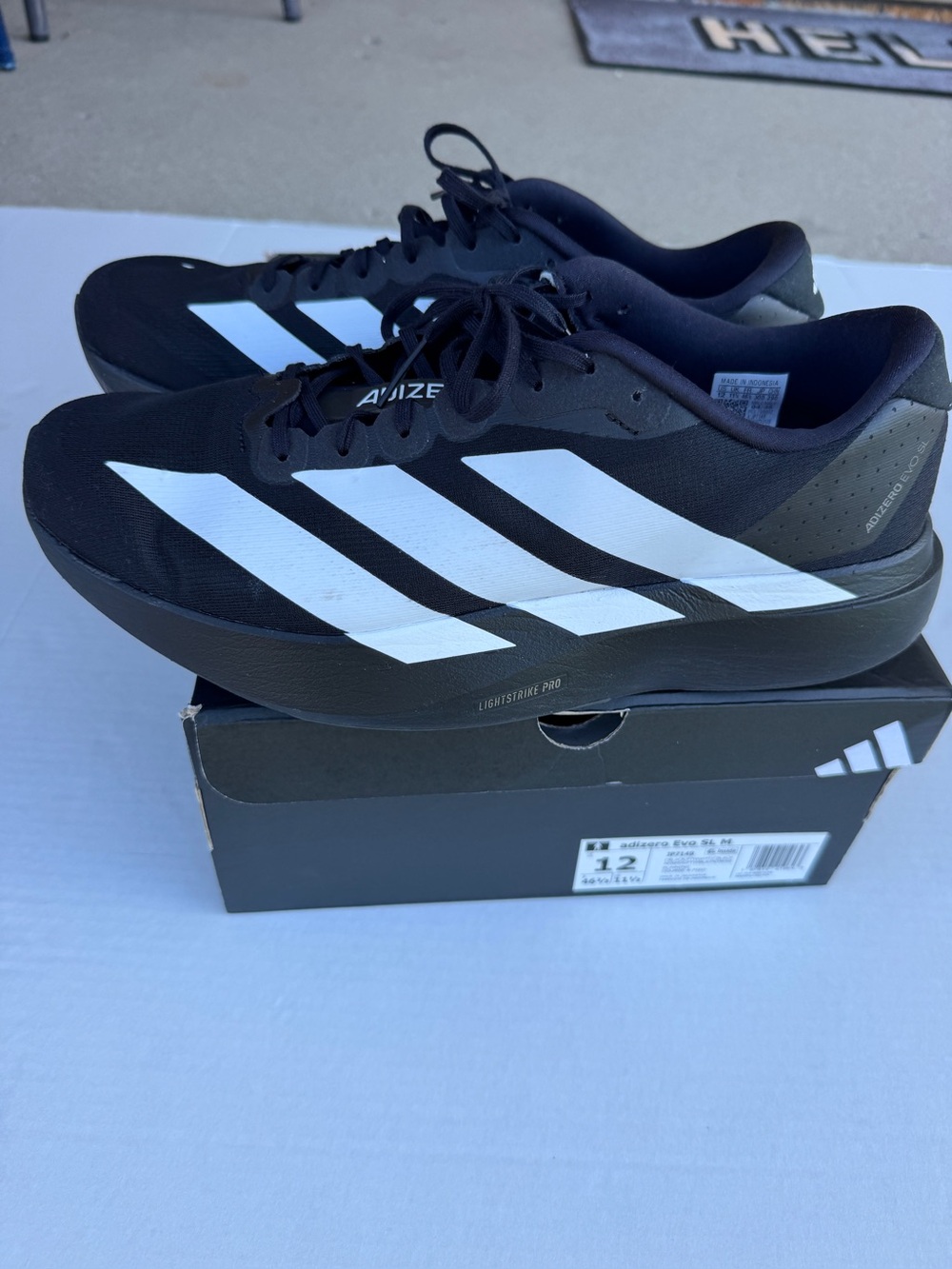 Adidas Adizero Evo SL Men’s 12. Pre-owned. Worn once.
